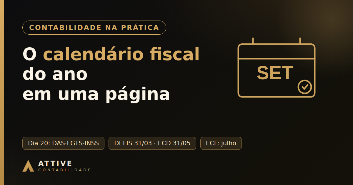 O calendário fiscal da sua empresa: todas as obrigações do ano em uma página