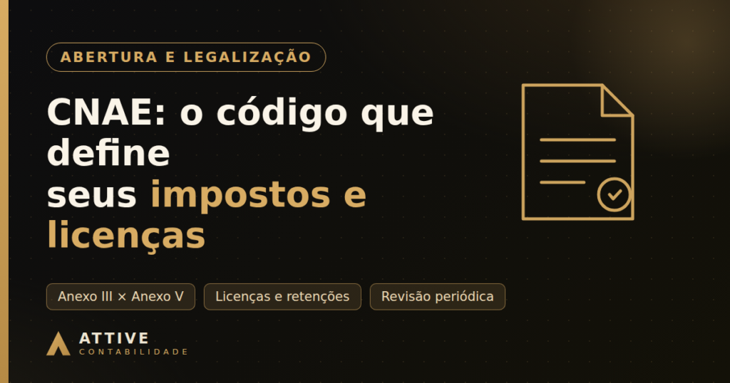 Documento com lupa representando a escolha correta do código CNAE