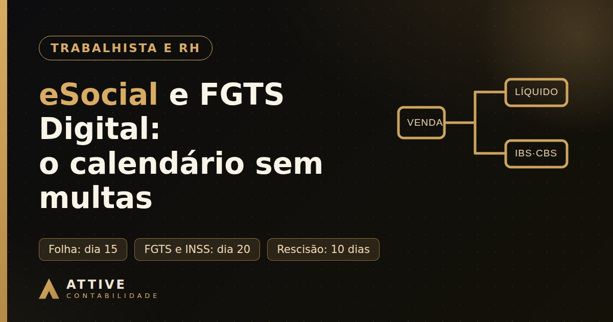 eSocial e FGTS Digital: o calendário do Departamento Pessoal que evita multas