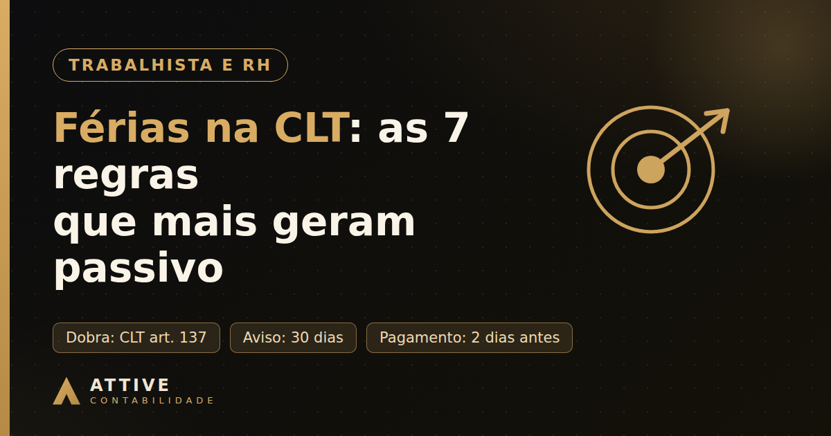 Férias na CLT: as 7 regras que os empregadores mais erram (e como acertar todas)