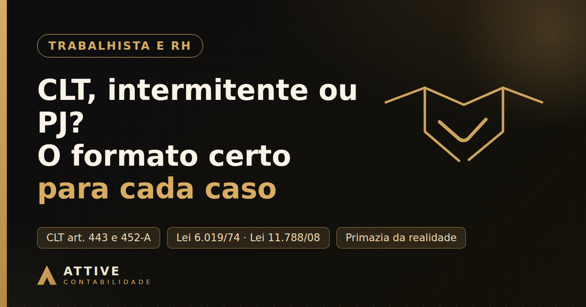 CLT, experiência, intermitente, estágio ou PJ? O guia das formas de contratar