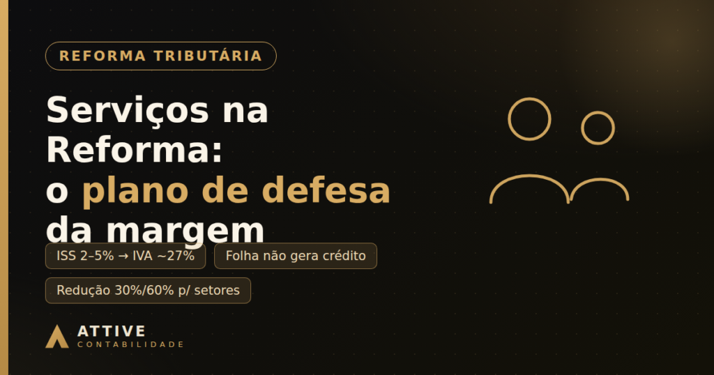 Pessoas ilustrando o impacto da Reforma Tributária no setor de serviços